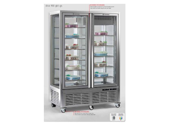 Vetrina refrigerata Diva 901 GBT-GS +4/+10° -10/-19°